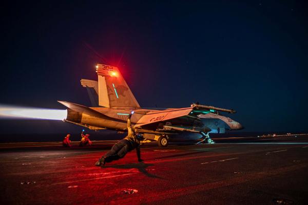 US Navy jet takeoff US Navy photo