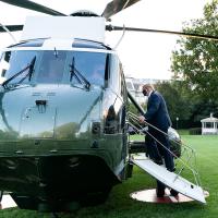 President Trump boards Marine One. White House photo.