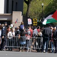 Columbia U pro Palestine march wikimedia