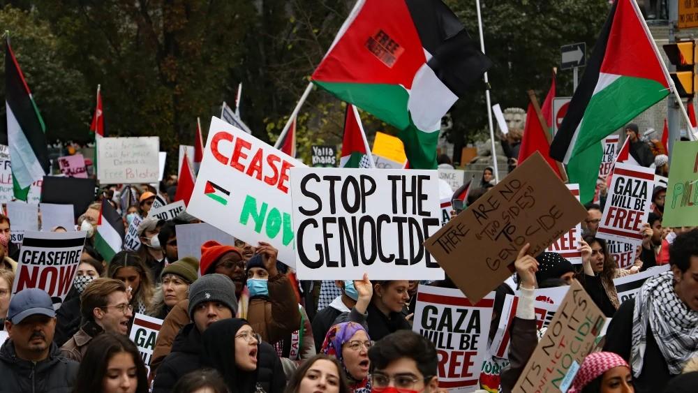 Anti Israel protest Toronto Canada 2023 Wikimedia